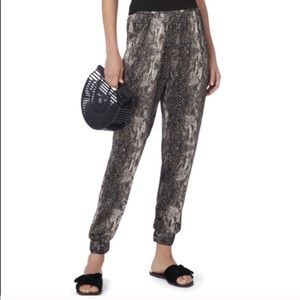 Joie Morley snakeskin joggers